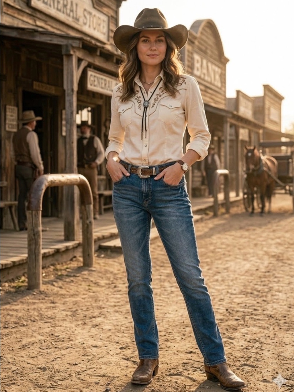 Wrangler Slim Straight Jeans in Faded Blue